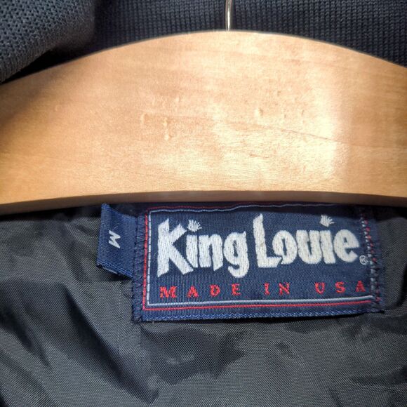 King Louie Men's UAW Chicago Stamping Full Zip Jacket Black Medium Vintage Union - Picture 11 of 15